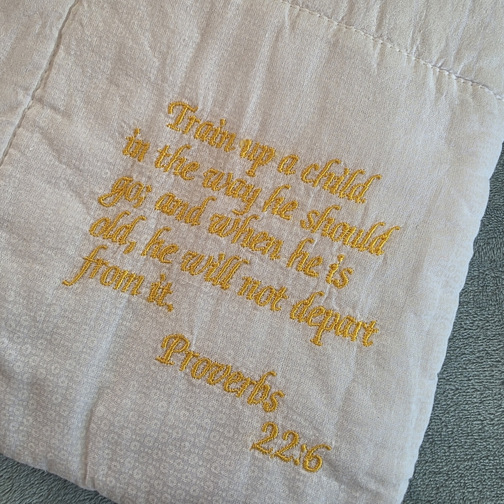 White Baby Blanket - Picture 8 of 12